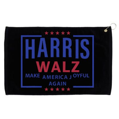 Kamala Harris Tim Walz Waltz Make America Joyful Again 2024 Grommeted Golf Towel