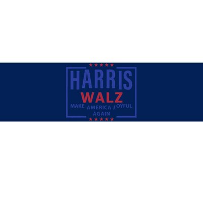 Kamala Harris Tim Walz Waltz Make America Joyful Again 2024 Bumper Sticker