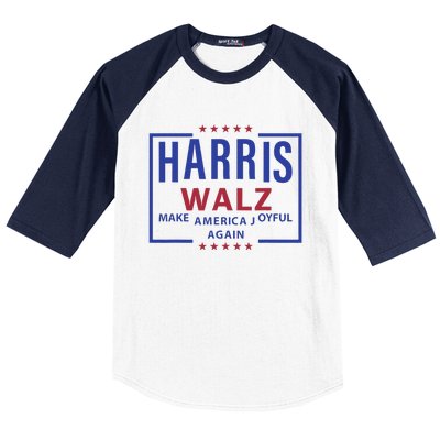 Kamala Harris Tim Walz Waltz Make America Joyful Again 2024 Baseball Sleeve Shirt