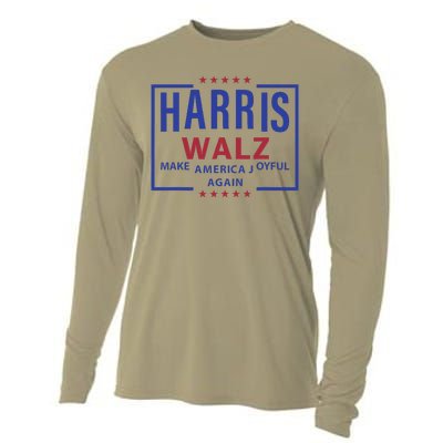 Kamala Harris Tim Walz Waltz Make America Joyful Again 2024 Cooling Performance Long Sleeve Crew