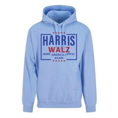 Kamala Harris Tim Walz Waltz Make America Joyful Again 2024 Unisex Surf Hoodie