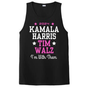 Kamala Harris Tim Walz 2024 President Election I’M With Them PosiCharge Competitor Tank