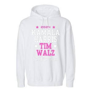 Kamala Harris Tim Walz 2024 President Election I’M With Them Garment-Dyed Fleece Hoodie