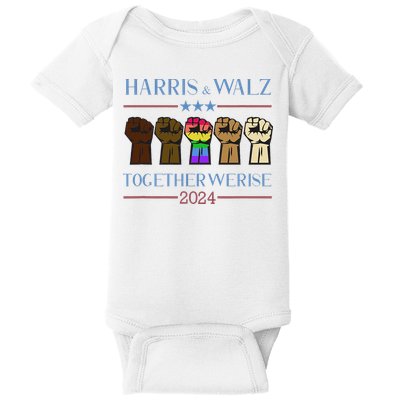 Kamala Harris Tim Walz 2024 Election Lgbt Harris Walz Waltz Baby Bodysuit