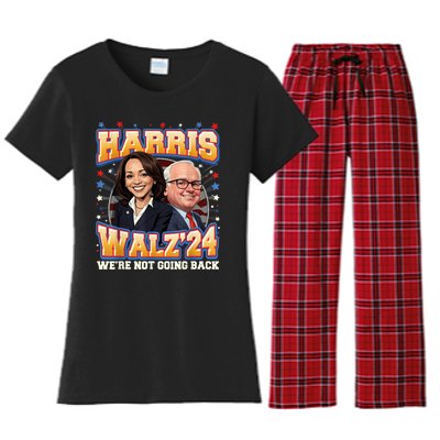 Kamala Harris Tim Waltz 2024 Women's Flannel Pajama Set