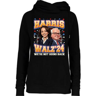 Kamala Harris Tim Waltz 2024 Womens Funnel Neck Pullover Hood