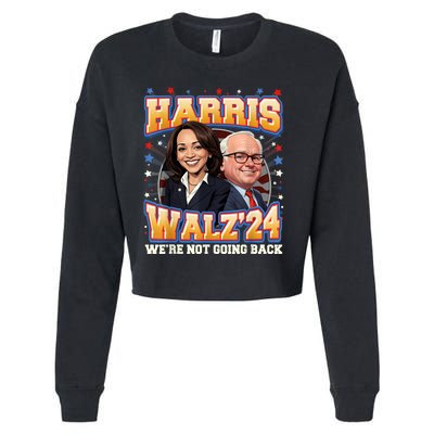 Kamala Harris Tim Waltz 2024 Cropped Pullover Crew