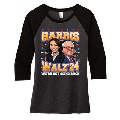 Kamala Harris Tim Waltz 2024 Women's Tri-Blend 3/4-Sleeve Raglan Shirt