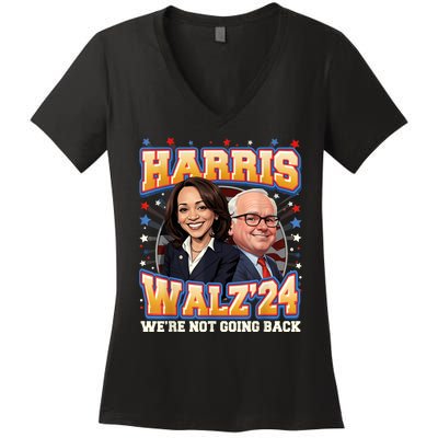 Kamala Harris Tim Waltz 2024 Women's V-Neck T-Shirt