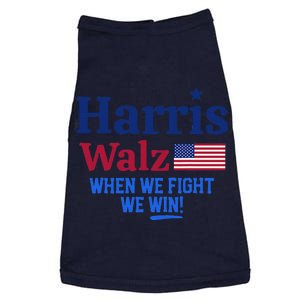 Kamala Harris Tim Walz When We Fight We Win Doggie Tank