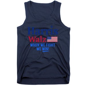 Kamala Harris Tim Walz When We Fight We Win Tank Top