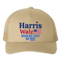 Kamala Harris Tim Walz When We Fight We Win Yupoong Adult 5-Panel Trucker Hat