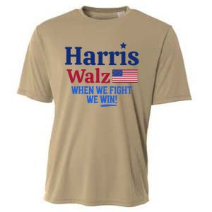 Kamala Harris Tim Walz When We Fight We Win Cooling Performance Crew T-Shirt