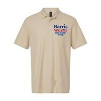 Kamala Harris Tim Walz When We Fight We Win Softstyle Adult Sport Polo