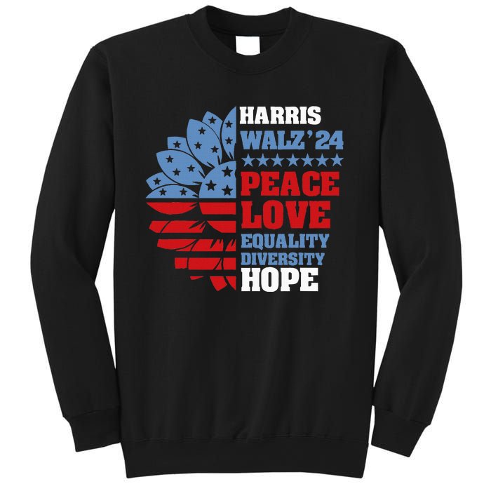 Kamala Harris Tim Walz 2024 Peace Lgbt Harris Walz Waltz Sweatshirt