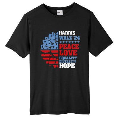 Kamala Harris Tim Walz 2024 Peace Lgbt Harris Walz Waltz Tall Fusion ChromaSoft Performance T-Shirt