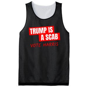 Kamala Harris Tim Walz Election Donald Trump Is A Scab Vote Harris Mesh Reversible Basketball Jersey Tank