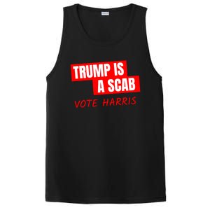 Kamala Harris Tim Walz Election Donald Trump Is A Scab Vote Harris PosiCharge Competitor Tank