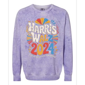 Kamala Harris Tim Waltz Campaign Harris Walz 2024 Election Colorblast Crewneck Sweatshirt