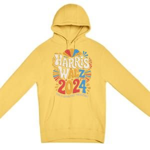 Kamala Harris Tim Waltz Campaign Harris Walz 2024 Election Premium Pullover Hoodie