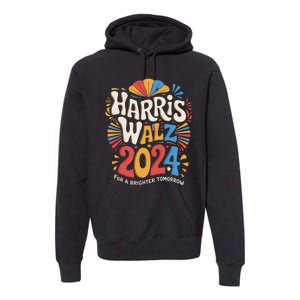 Kamala Harris Tim Waltz Campaign Harris Walz 2024 Election Premium Hoodie