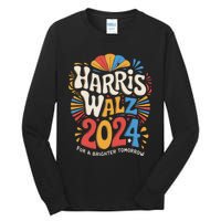 Kamala Harris Tim Waltz Campaign Harris Walz 2024 Election Tall Long Sleeve T-Shirt