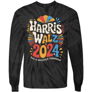 Kamala Harris Tim Waltz Campaign Harris Walz 2024 Election Tie-Dye Long Sleeve Shirt