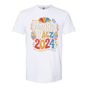 Kamala Harris Tim Waltz Campaign Harris Walz 2024 Election Softstyle CVC T-Shirt