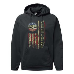 Kamala Harris Tim Walz Waltz Performance Fleece Hoodie