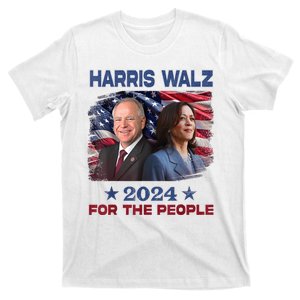 Kamala Harris Tim Walz Waltz 2024 For The People T-Shirt