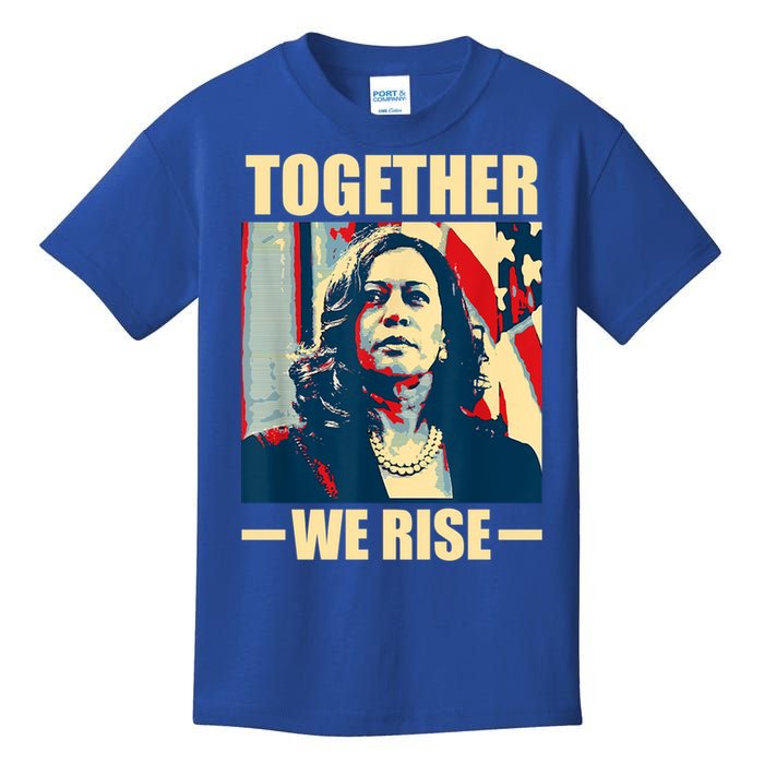 Kamala Harris Together We Rise Design Political Gift Kids T-Shirt