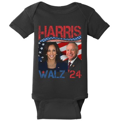 Kamala Harris Tim Walz Waltz Baby Bodysuit