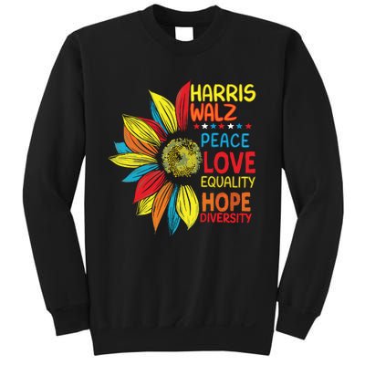 Kamala Harris Tim Walz 2024 Peace Lgbt Harris Walz Waltz Sweatshirt