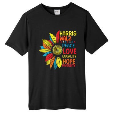 Kamala Harris Tim Walz 2024 Peace Lgbt Harris Walz Waltz Tall Fusion ChromaSoft Performance T-Shirt