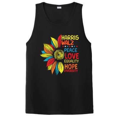 Kamala Harris Tim Walz 2024 Peace Lgbt Harris Walz Waltz PosiCharge Competitor Tank