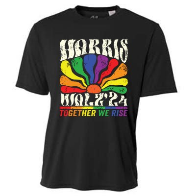 Kamala Harris Tim Walz Pride Lgbt 2024 Together We Rise Cooling Performance Crew T-Shirt