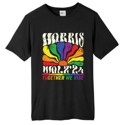 Kamala Harris Tim Walz Pride Lgbt 2024 Together We Rise Tall Fusion ChromaSoft Performance T-Shirt