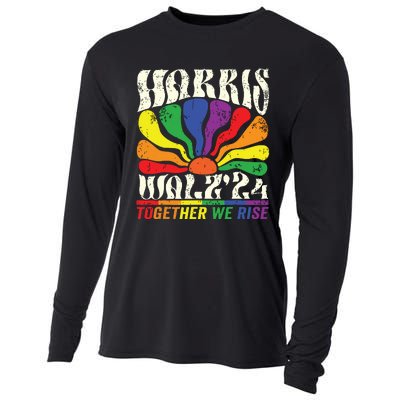 Kamala Harris Tim Walz Pride Lgbt 2024 Together We Rise Cooling Performance Long Sleeve Crew