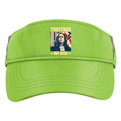 Kamala Harris Together We Rise Design Political Funny Gift Adult Drive Performance Visor