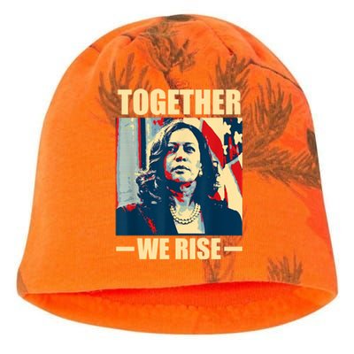 Kamala Harris Together We Rise Design Political Funny Gift Kati - Camo Knit Beanie