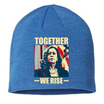 Kamala Harris Together We Rise Design Political Funny Gift Sustainable Beanie