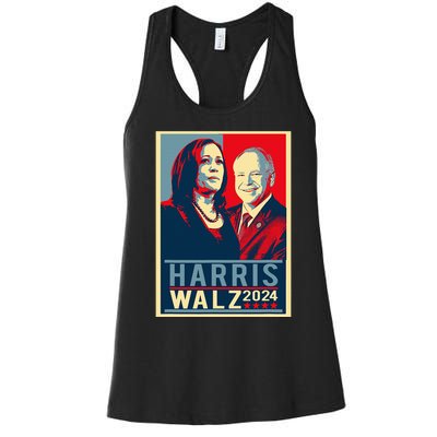 Kamala Harris Tim Waltz 2024 Election Harris Waltz 2024 Women's Racerback Tank