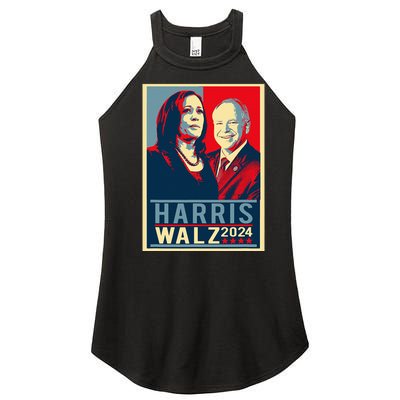 Kamala Harris Tim Waltz 2024 Election Harris Waltz 2024 Women’s Perfect Tri Rocker Tank