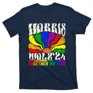 Kamala Harris Tim Walz Pride Lgbt 2024 Together We Rise T-Shirt