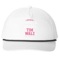 Kamala Harris Tim Walz 2024 President Election Im With Them Snapback Five-Panel Rope Hat