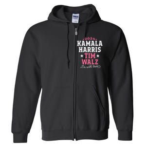 Kamala Harris Tim Walz 2024 President Election Im With Them Full Zip Hoodie