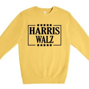 Kamala Harris Tim Walz 2024 Election Harris Walz Waltz 2024 Gift Premium Crewneck Sweatshirt