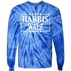 Kamala Harris Tim Walz 2024 Election Harris Walz Waltz 2024 Gift Tie-Dye Long Sleeve Shirt