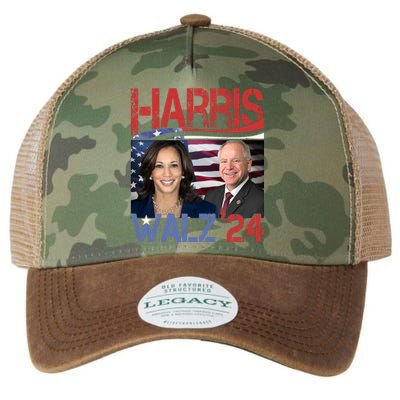 Kamala Harris Tim Walz 2024 Election Legacy Tie Dye Trucker Hat