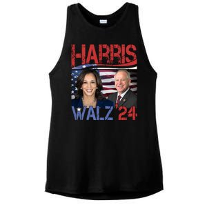 Kamala Harris Tim Walz 2024 Election Ladies PosiCharge Tri-Blend Wicking Tank